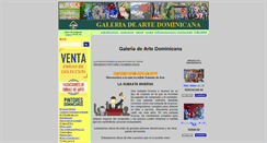 Desktop Screenshot of galeriadeartedominicana.com